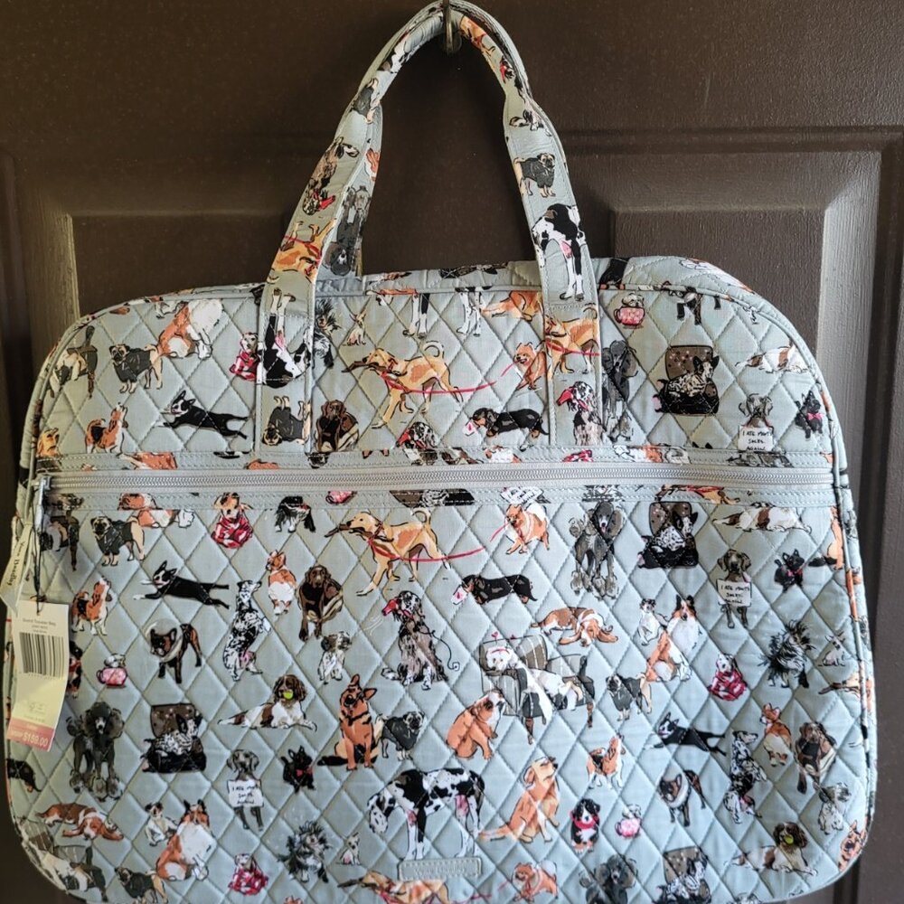 NWT Vera Bradley Grand Traveler Bag - Dog Show